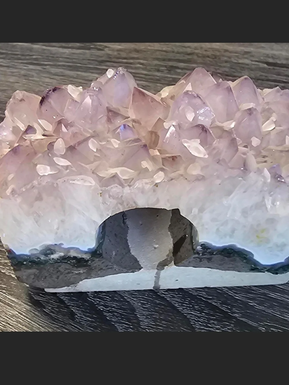 Natural Amethyst Cluster Decorative Accent - Light Purple